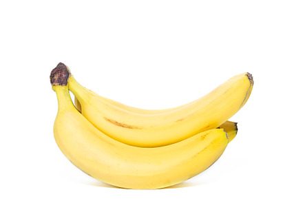 Bunch of bananas isolated on white b, a Food & Drink Photo by AlexBush
