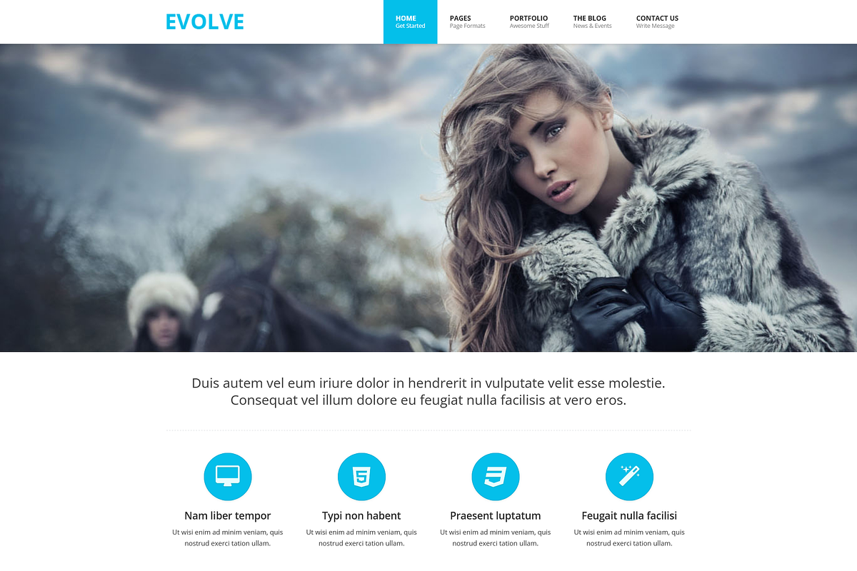 EVOLVE - Responsive HTML Template, a HTML Template by alphawd (Photo 1 of 4)