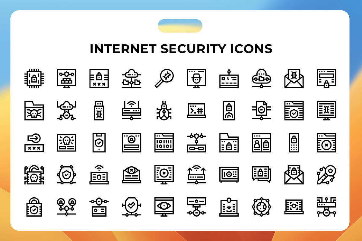 Internet Security Icons, an Icon by Wencory
