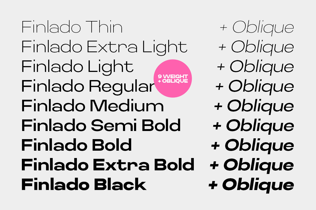 Finlado - Sans Serif Font Family, a Sans Serif Font by Bartama Graphic (Photo 2 of 10)