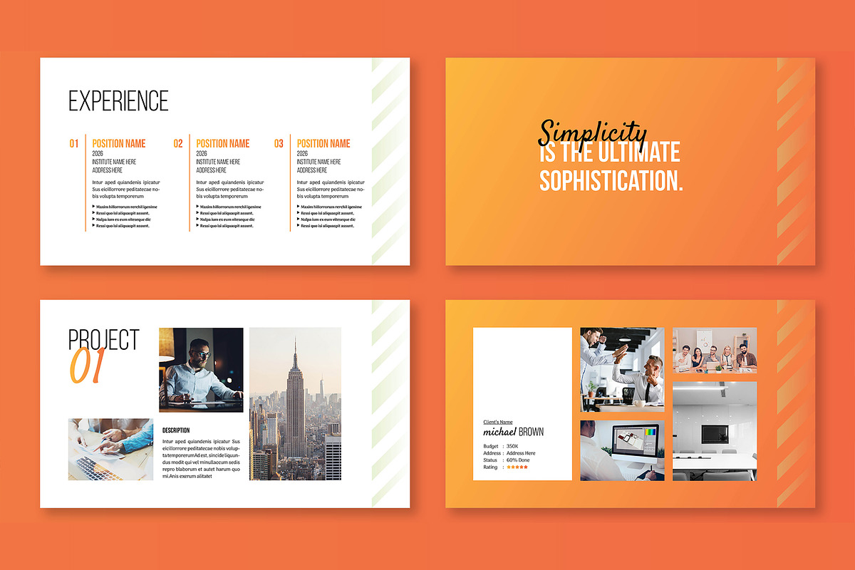 Minimal Portfolio Presentation, a Presentation Template by Mighty-Slide (Photo 4 of 6)