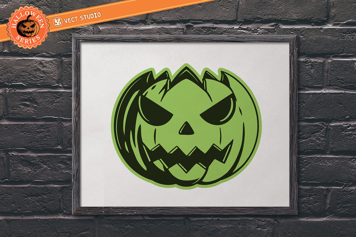 32 Halloween Pumpkin Stamp Brushes, a Brush Add-On by vectstudio (Photo 9 of 10)