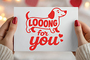 Valentine Dachshund Dog PNG, an Illustration by DreamPrint404 (Thumbnail 8 of 8)