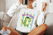 Striped See Ya Later Funny Alligato, an Illustration by Daily.Designs (Thumbnail 5 of 5)