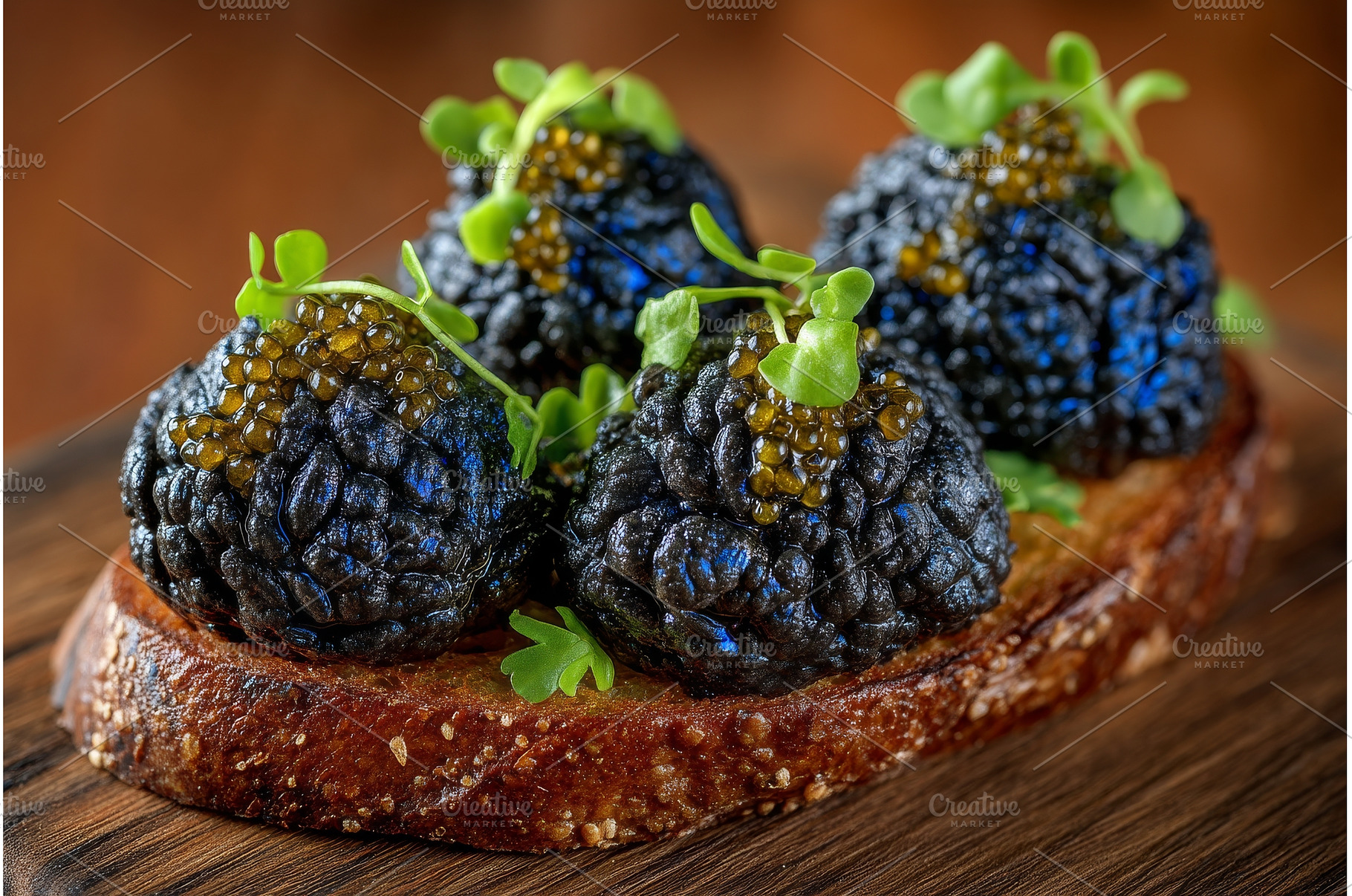 Bruschettas topped with truffle, a Food & Drink Photo by ZinetroN