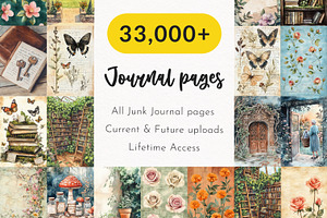 Digital Pages Mega Bundle, a Decorative Illustration by PaintPixelCo