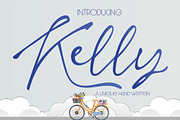 Kelly Signature Font, a Script Font by Nobu Collections (Thumbnail 1 of 11)