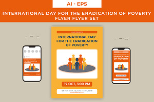 Eradication of Poverty Flyer Set, a Flyer Template by Lakhan1998