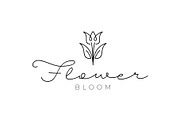 Tulip Flower Hand Drawn Logo, a Branding & Logo Template by ika trisiana (Thumbnail 2 of 2)
