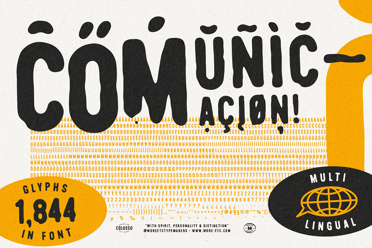 Colosso Pico Display Font, a Sans Serif Font by More Etc. Studios (Photo 12 of 13)