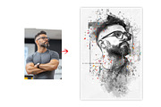 Vintage Watercolor Mixed Media Art, an Action Add-On by MRI STUDIO (Thumbnail 12 of 25)
