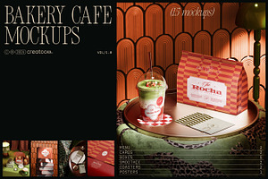 The Rocha – Bakery cafe mockups, a Packaging Mockup by Creatoom