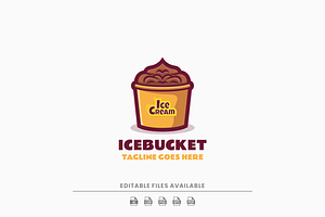 Ice Bucket Simple Logo, a Branding & Logo Template by Artnivora.Std