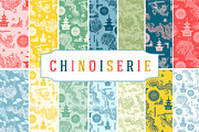 Chinoiserie Patterns Frames Labels, a Pattern Graphic by Clover & Lilly (Thumbnail 3 of 6)