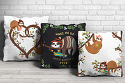 Cute Sloths Prints & Patterns, an Animal Illustration by Dasha_D (Thumbnail 8 of 13)