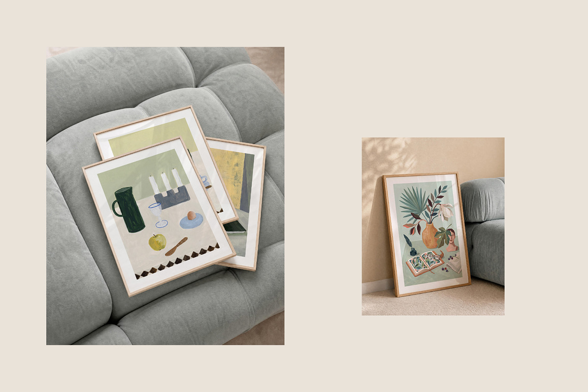 CONTEMPORARY ART PRINTS - 140 Bundle, a Background Graphic by Tomasz Ganclerz (Photo 6 of 12)