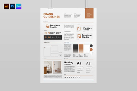 Brand Guidelines Poster Template, a Poster Template by BrandPacks