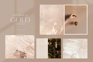 Neutral & Gold Abstract Backgrounds