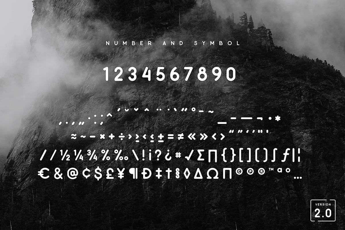 Minimalust Typeface - 2020 UPDATE, a Font by Wandery Supply (Photo 9 of 16)