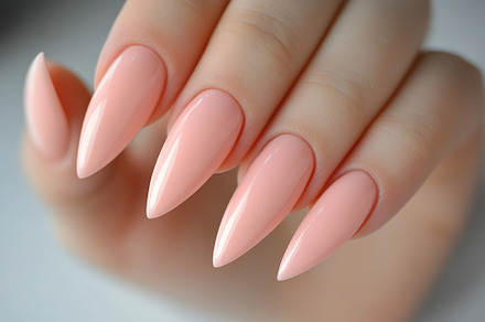 Beautiful woman's hands with pink nail manicure, a Beauty & Fashion Photo by AlyaAnd