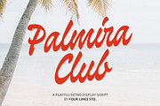 Palmira Club A Playful Retro Script, a Handwritten Font by Four Lines Std. (Thumbnail 1 of 12)
