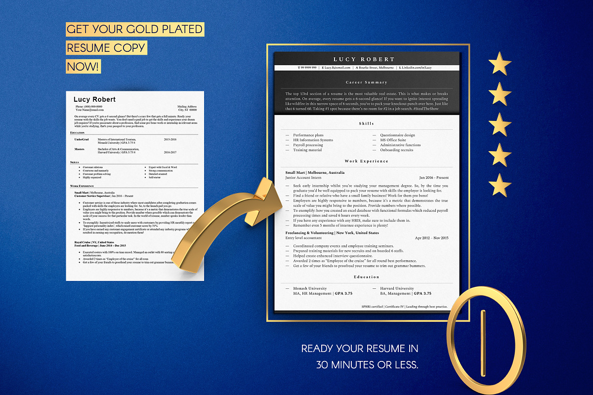 HR Resume Template, HR Resume, a Resume Template by Career Canvas (Photo 10 of 11)