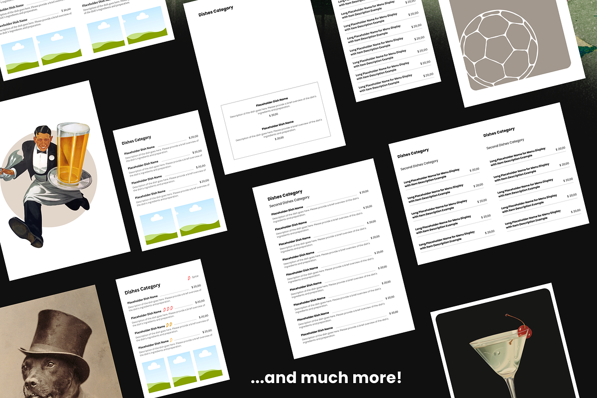 Bar and Pub Menu Template, a Brochure Template by Cadu's lil Digital Bodega (Photo 5 of 5)