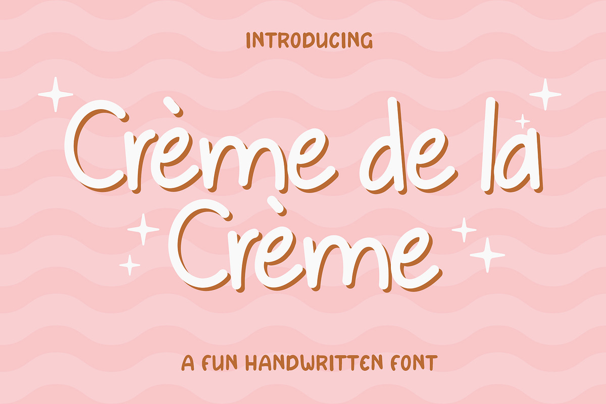 Creme de la Creme - Sans Serif, a Sans Serif Font by ariodsgn (Photo 1 of 10)