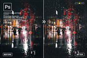 Rain Photoshop Overlays, an Object Graphic by 2SUNS (Thumbnail 8 of 9)
