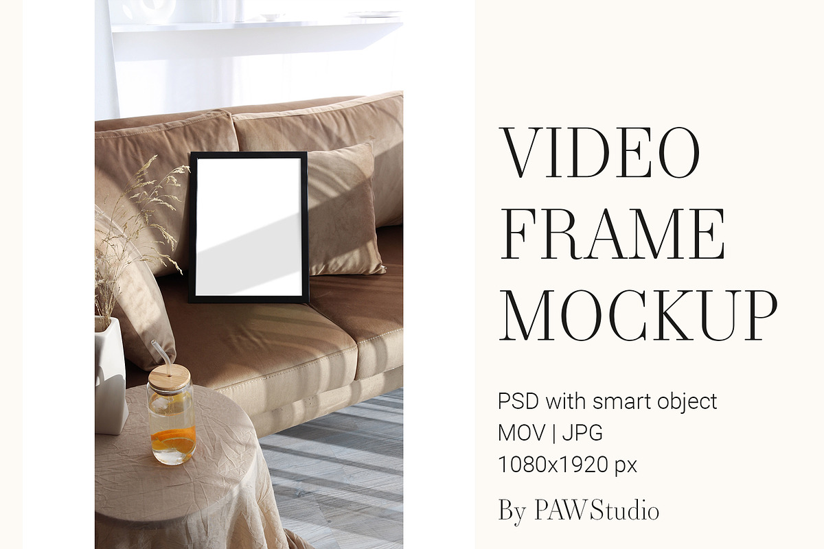 Video Photo Frame Mockup 3x4 Reel ao, an Advertising Mockup by PawMockups (Photo 1 of 11)