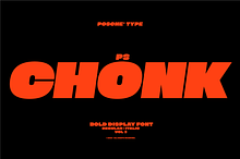 PS CHONK | Display Typeface