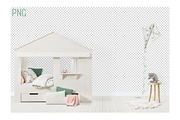 Kids Room Wall/Frame Mock Up 17, a Print Template by Whimsicality (Thumbnail 6 of 6)