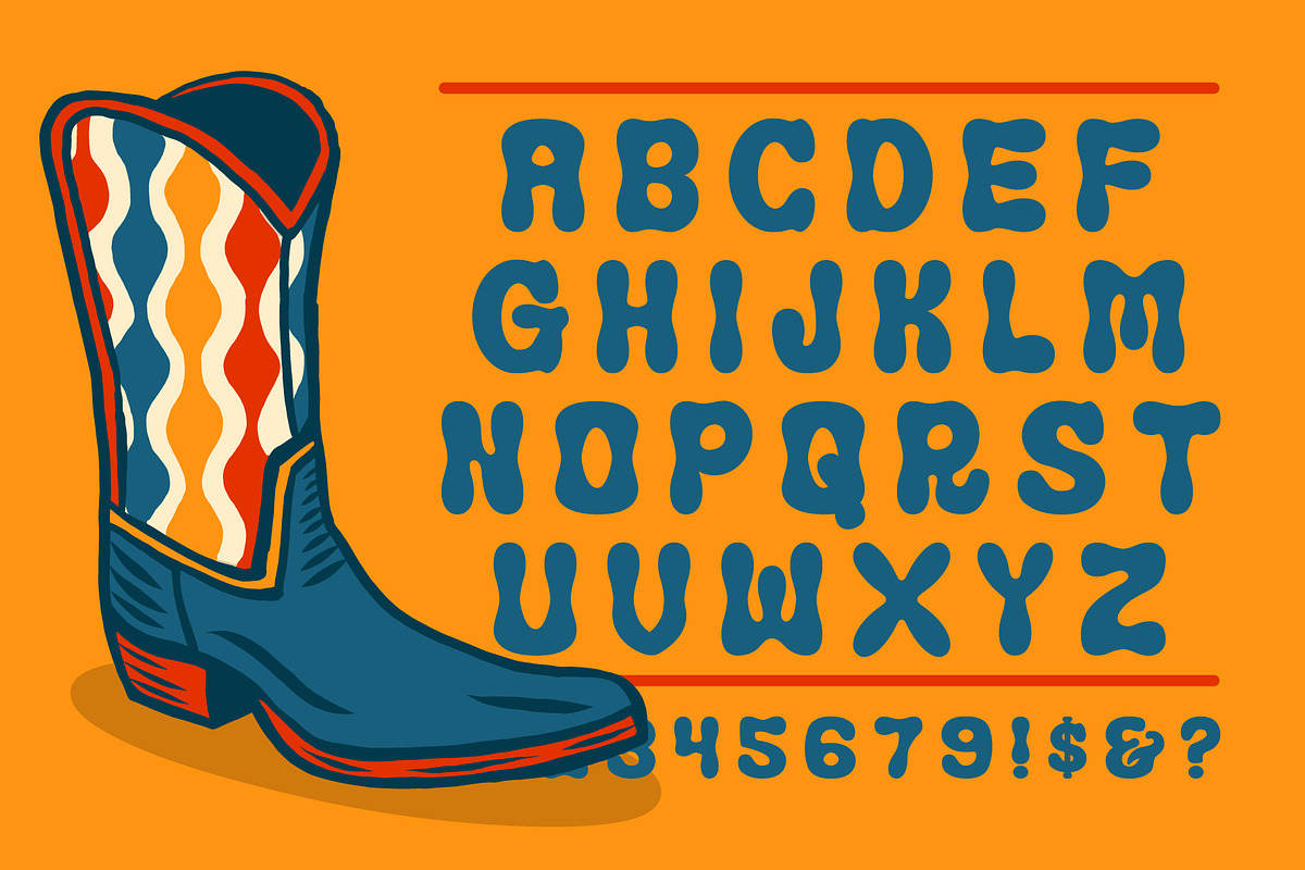 Funk Ranch Display Font, a Font by Brethrendesignco (Photo 3 of 4)