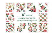 Camellia Watercolor Floral Clipart, a Decorative Illustration by ForhadGFX (Thumbnail 10 of 14)