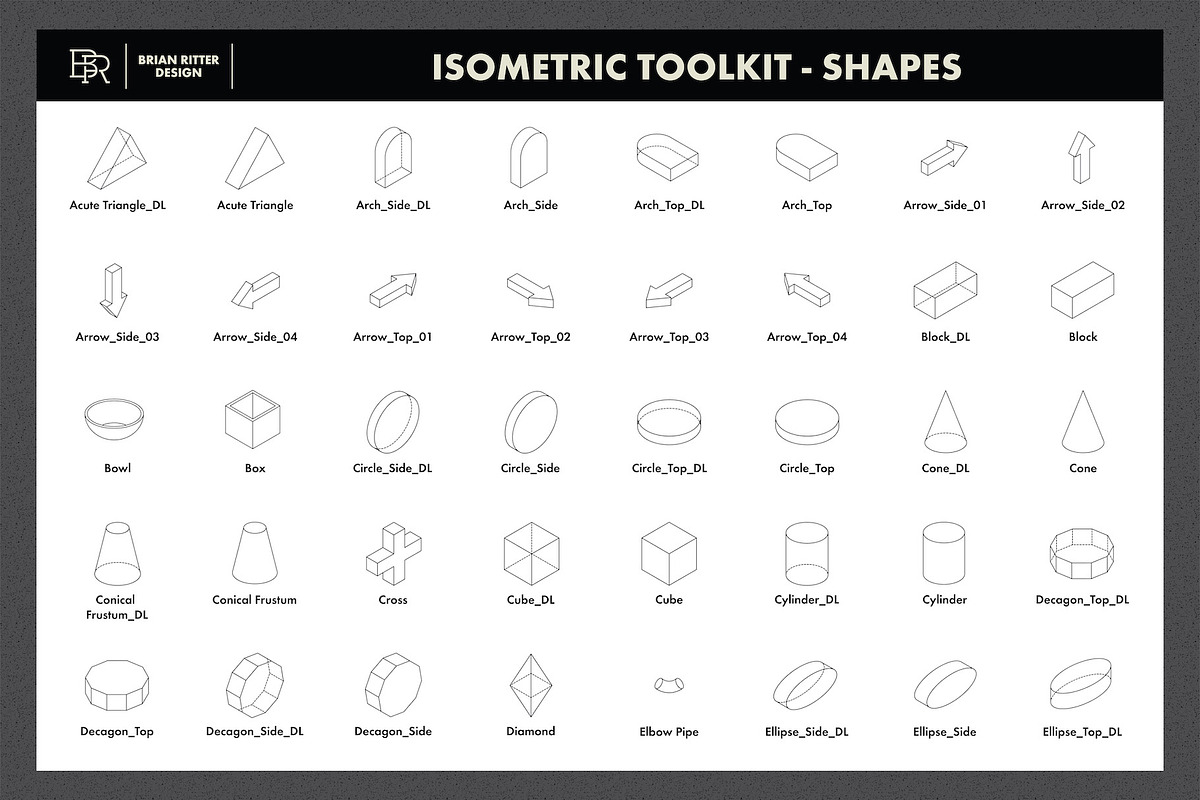 Isometric Toolkit, a Brush Add-On by Brian Ritter Design (Photo 4 of 11)
