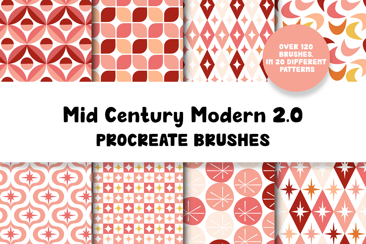 Mid Century Modern 2.0 for Procreate, a Brush Add-On by Design av MAD (Photo 1 of 8)