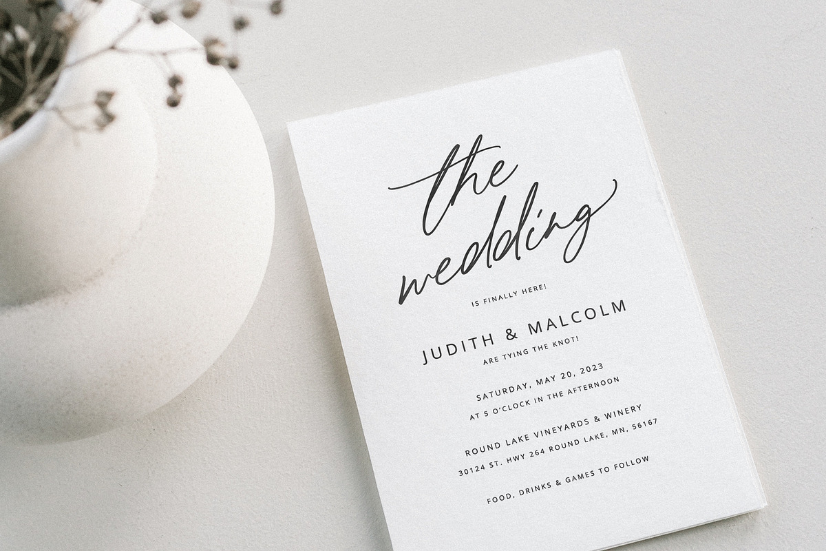 Wedding Calligraphy Font Duo Bundle, a Script Font by Pink Coffie (Photo 24 of 51)