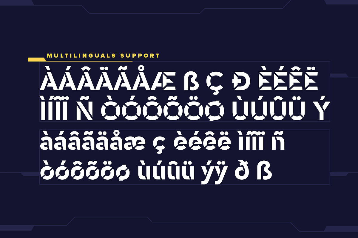 Moveristic – Font From Future, a Sans Serif Font by Almarkhatype (Photo 8 of 10)