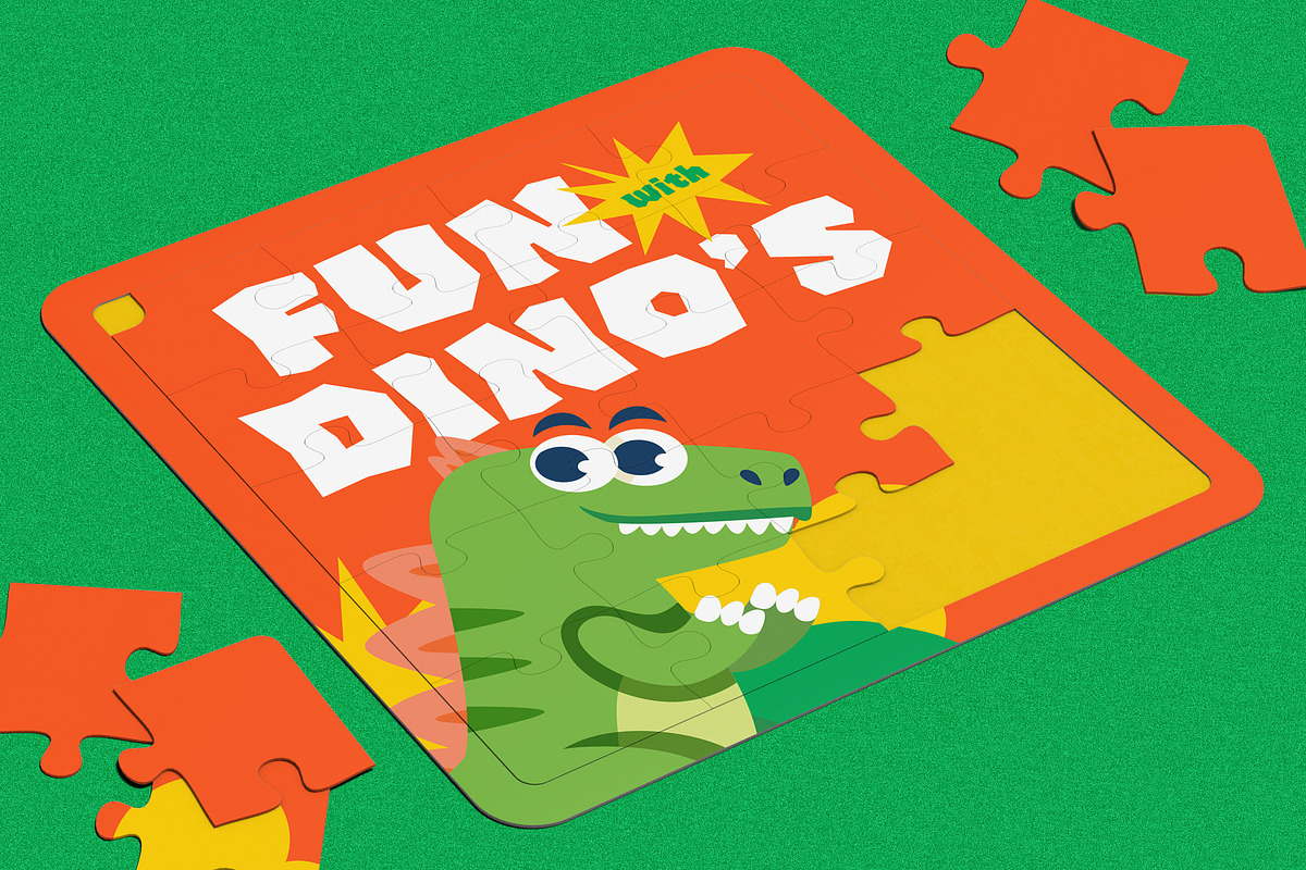 Flinto Cave - Bold Paper Cutout Game, a Font by Typia Nesia (Photo 12 of 13)