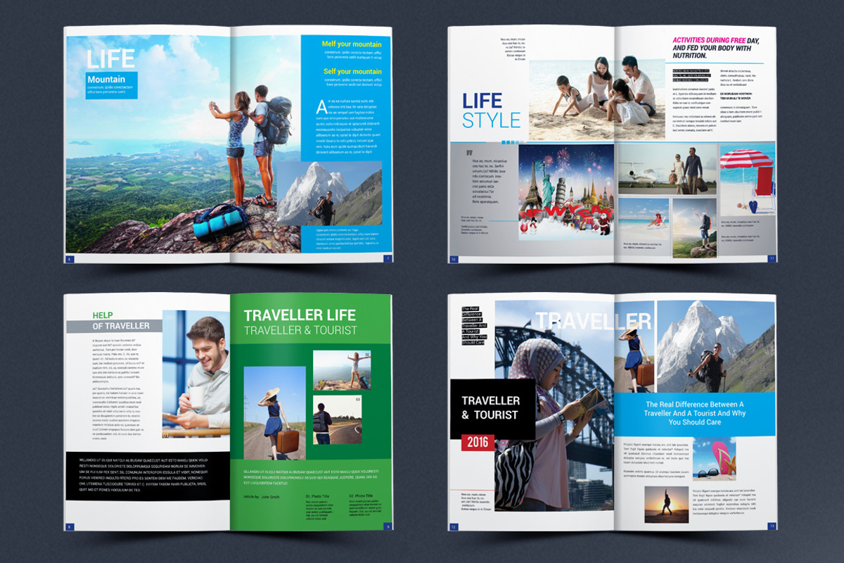Magazine Bundle_13 Template, a Magazine Template by artico
