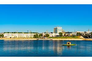Cityscape of cheboksary in russia featuring cheboksary, travel, and, an Architecture Photo by Leonid Andronov