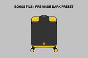 Travel Case Vector Mockup, a Mockup by Infinity Mockups (Thumbnail 8 of 8)