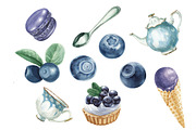Blueberry delicious collection, a Pattern Graphic by lenavetka87 (Thumbnail 1 of 3)