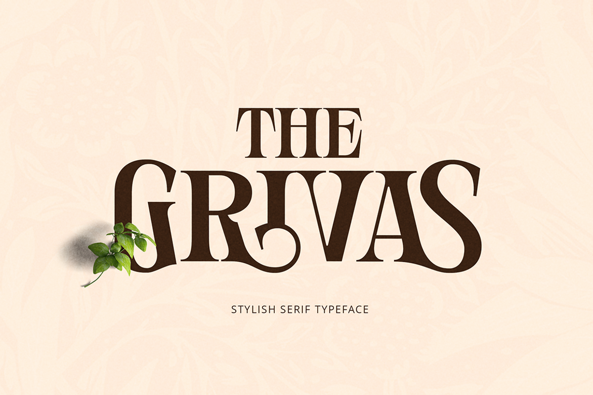 The Grivas - Stylish Serif Typeface, a Serif Font by Grontype (Photo 1 of 11)