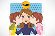 Mother's Day Kissing Kids, a Person Illustration by Kakigori Studio (Thumbnail 2 of 2)