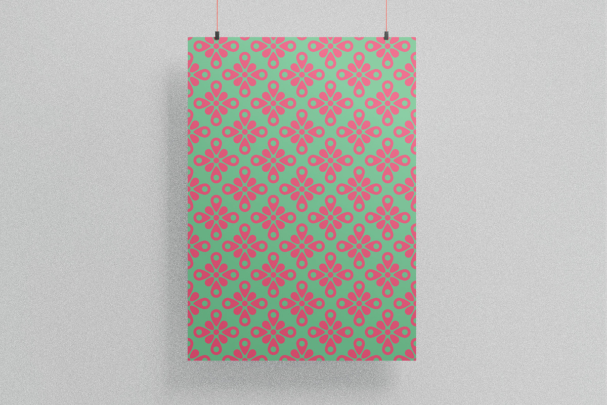 Four Petals - 8 Seamless Patterns, a Pattern Graphic by Tustan (Photo 3 of 3)