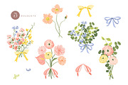 Bloom Vector Illustration & Patterns, a Decorative Illustration by Inna Moreva (Thumbnail 8 of 14)