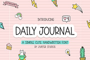 Daily Journal Font, a Font by Lollipop Hand Drawn (Thumbnail 1 of 7)