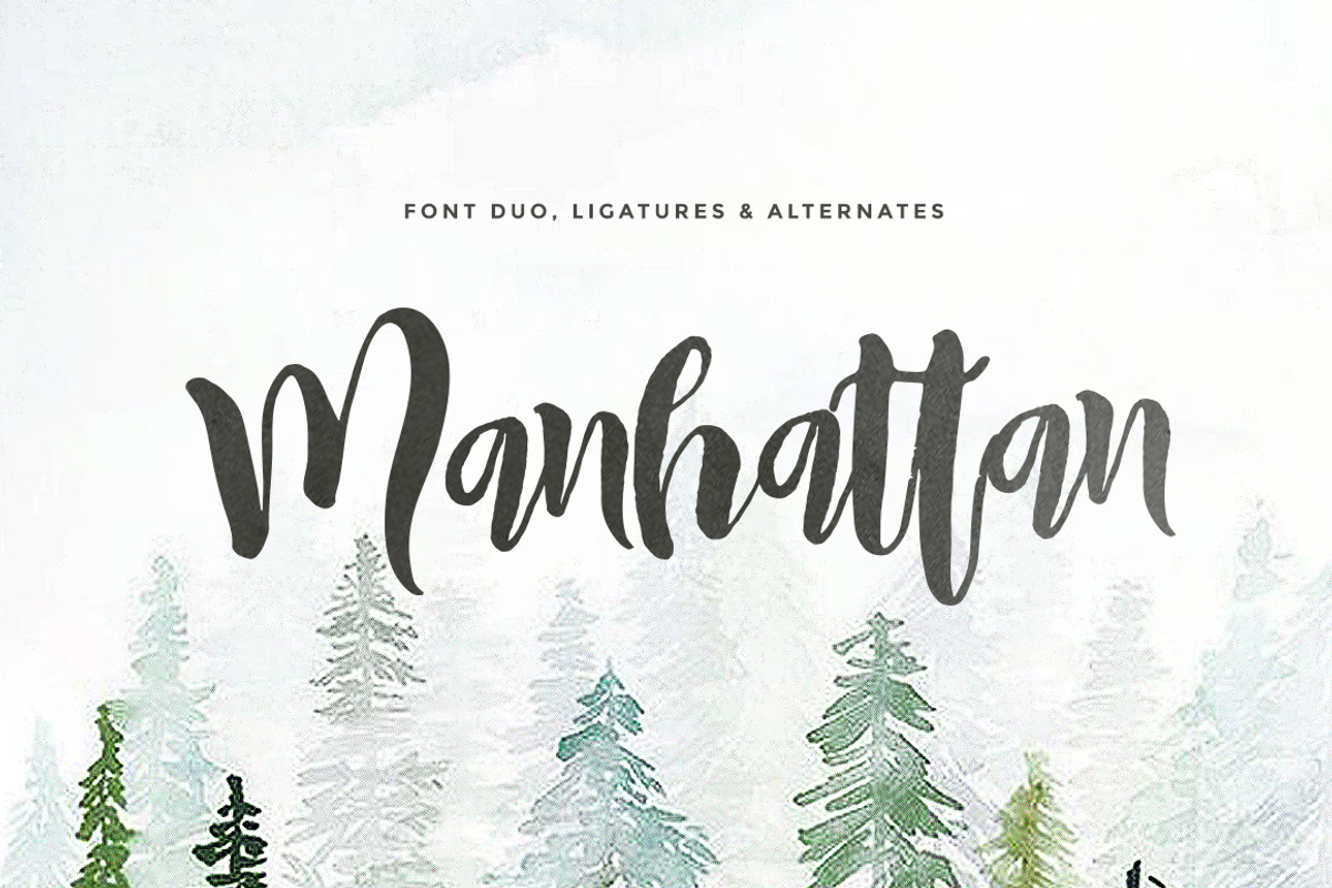 Manhattan Script (2 fonts)