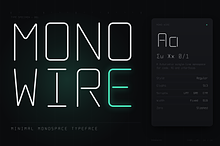 Mono Wire - Minimal Monospace Type